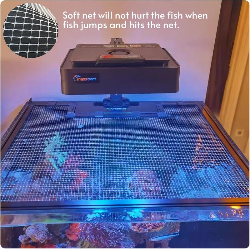 NestBasics Clear Fish Tank mesh Netting Material Aquarium mesh lid Transparent Plastic Aquarium top Cover Screen Hood net(5.12 Feet X 3.37 Feet) - Image 3